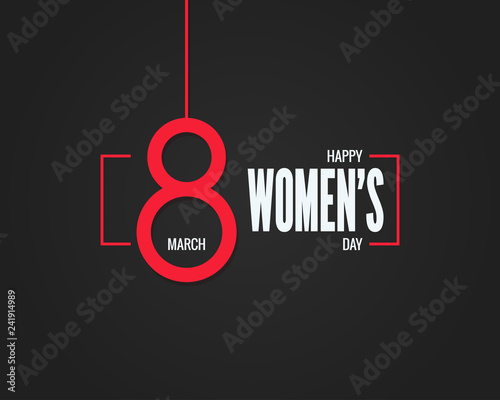 8 march banner. Womens day 8th march background