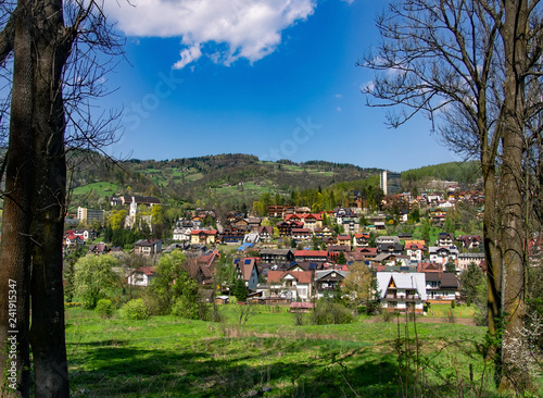 Resort Town Szczawnica in Spring. Poland. photo