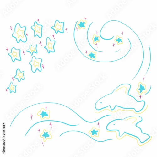 DOLPHINS AT THE NIGHT