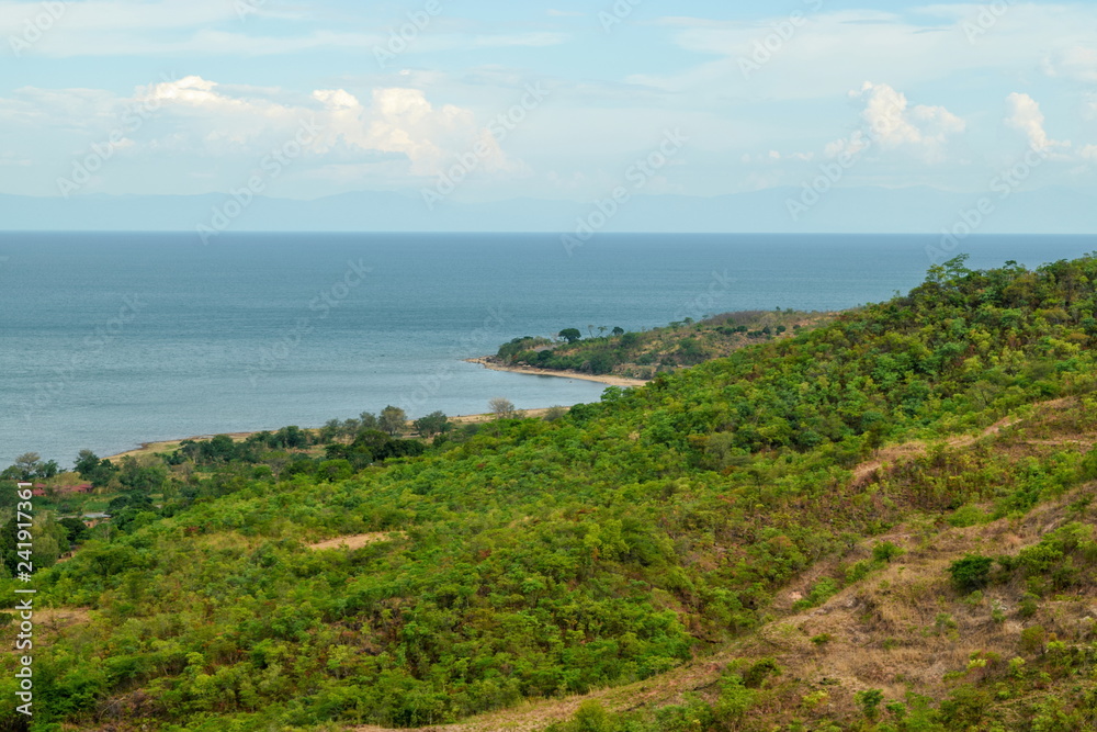 Driving along the shores of Lake Malawi, Malawi