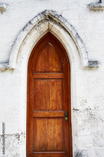 Old Brown Church Door
