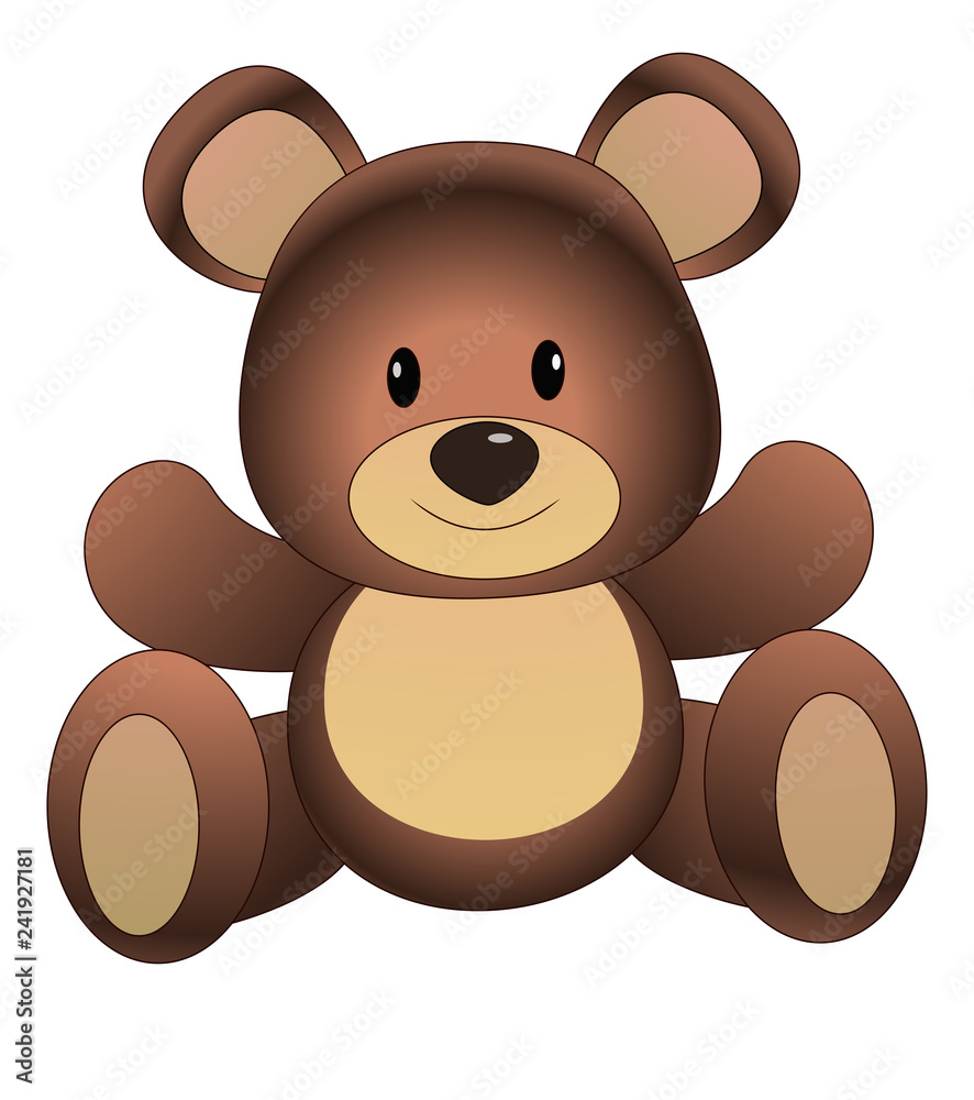 Cute cartoon Teddy bear, vector illustration Stock Vector | Adobe Stock Cute cartoon Teddy bear, vector illustration Stock Vector | Adobe Stock
