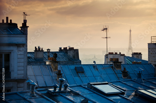 Photography Rooftops and Eiffel Tower in Paris, France