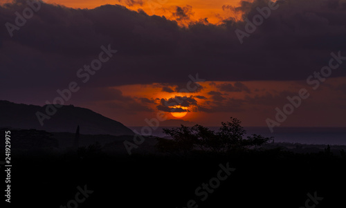 Kauai Island Silhouette