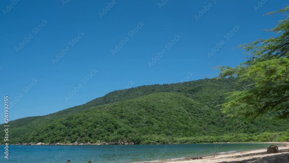 Tropical Beach Timelapse in Playa Bahia Concha of Colombia Tropical Beach Timelapse in Playa Bahia Concha of Colombia
