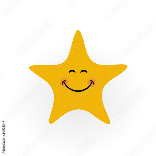 Smile star icon logo - vect...