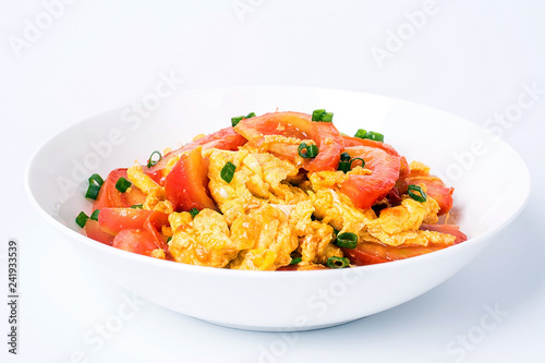 Chinese country dish tomato scrambled eggs