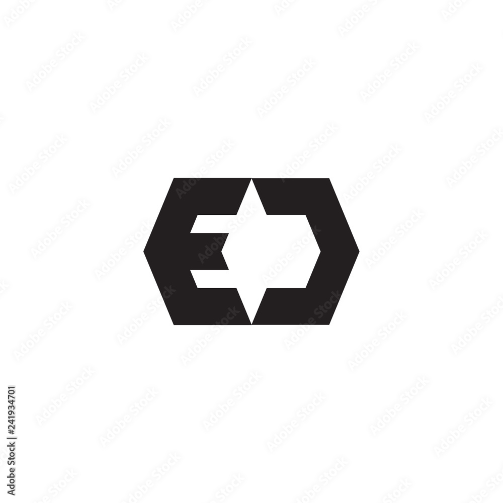ED logo letter design ED logo letter design