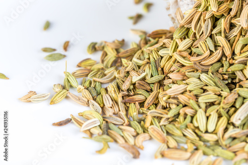 Closeup of fennel seeds