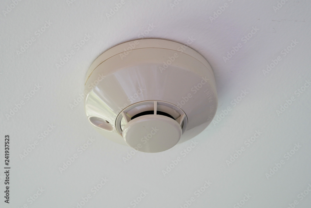 New Smoke Detector at a Ceiling New Smoke Detector at a Ceiling
