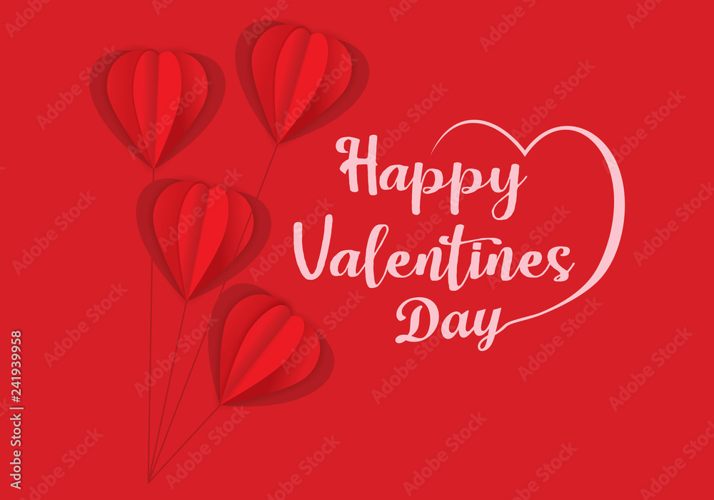 Love, happy valentine's day background logo