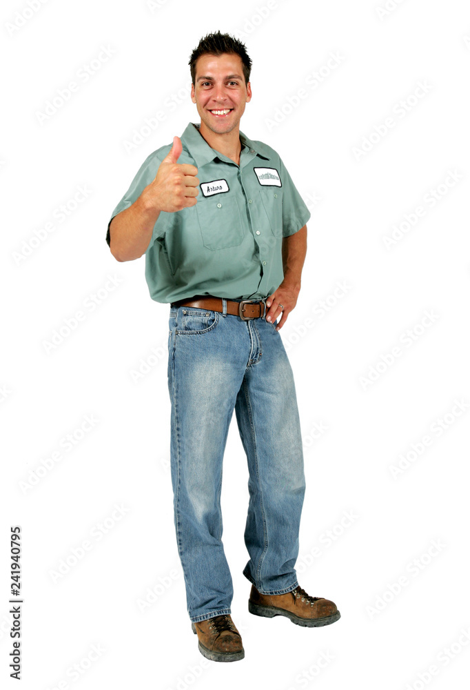 Naklejka premium Serviceman