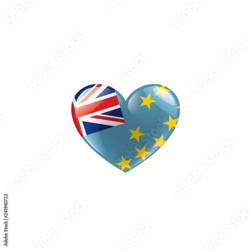 Free Download Tuvalu flag, vector illustration on a white background - GFXLoad