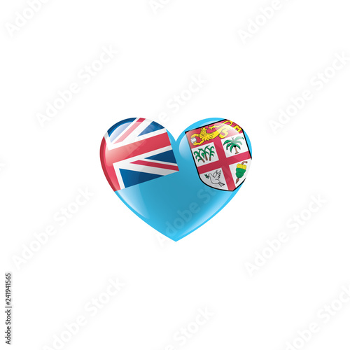 Free Download Fiji flag, vector illustration on a white background - GFXLoad