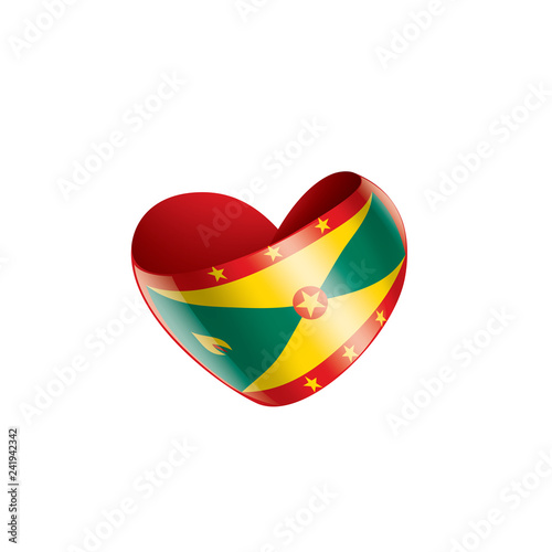 Grenada flag, vector illustration on a white background Free Download Grenada flag, vector illustration on a white background - GFXLoad