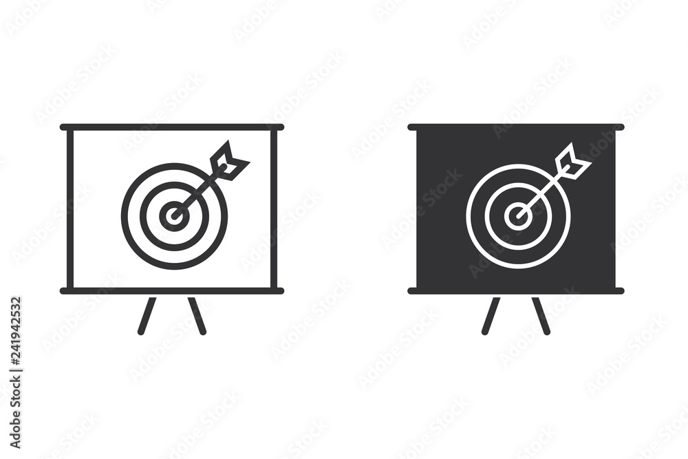 Target vector icon for graphic and web design. Target vector icon for graphic and web design.