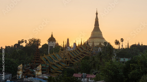 The Shwedagon Pagoda one of the most famous pagodas in the world the main attraction of Yangon. Myanmar’s capital city. Shwedagon referred in Myanmar as The crown of Burma