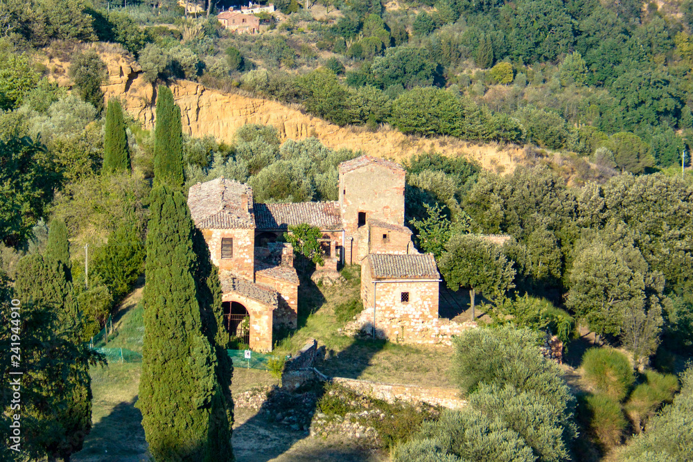 View of Montalcino in Tuscany