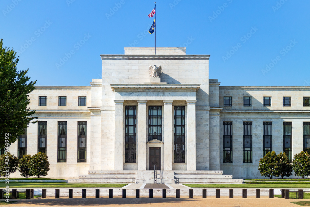Federal reserve building, the headquater of Federal reserve bank. Washington DC, USA. Stock-Foto | Adobe Stock