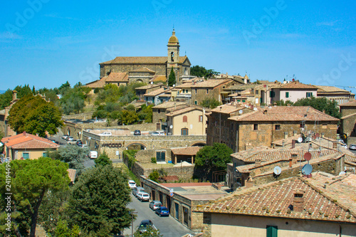View of Montalcino in Tuscany