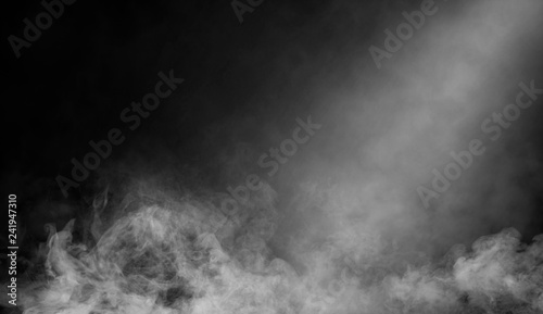 Abstract smoke with light effect. Lighting spotlighting texture overlays.