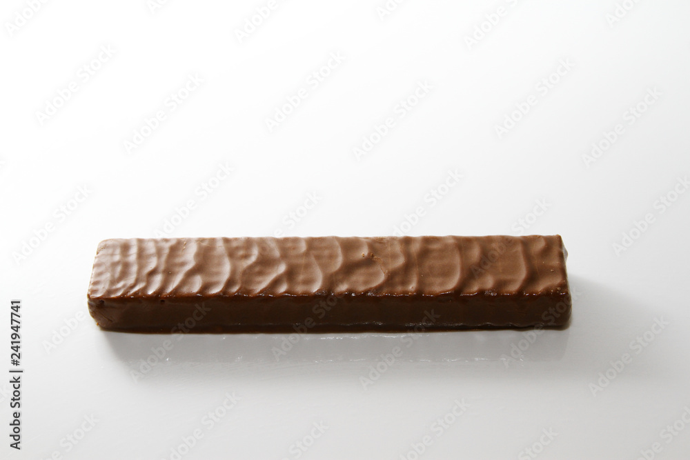 Chocolate bar on white background Chocolate bar on white background