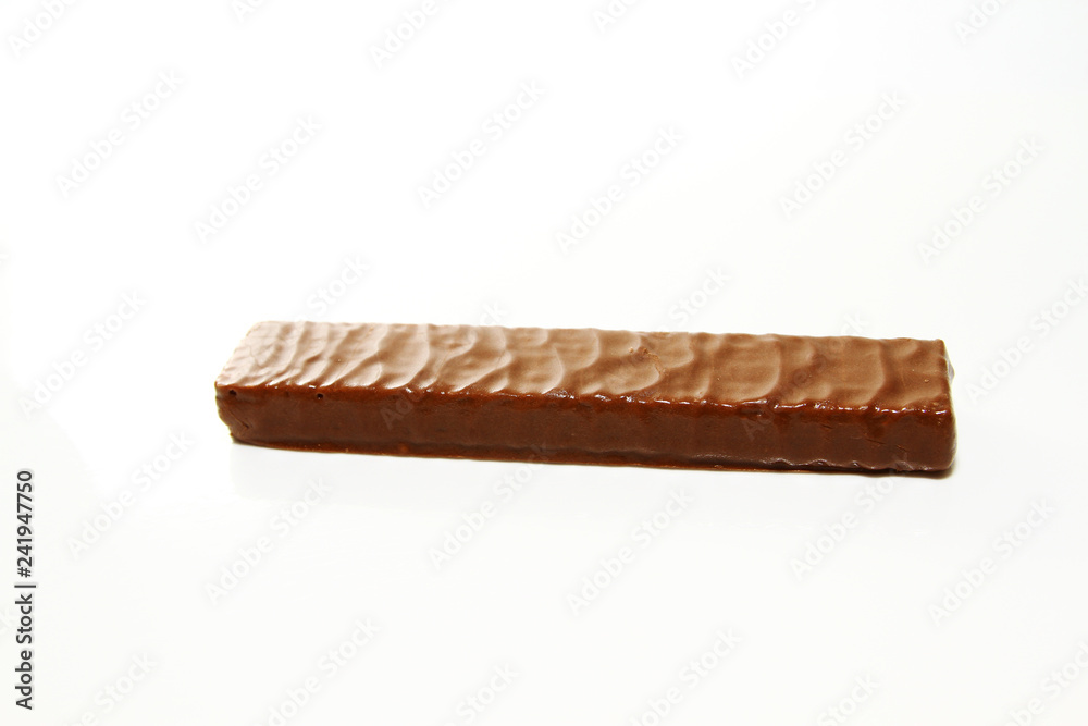 Chocolate bar on white background Chocolate bar on white background