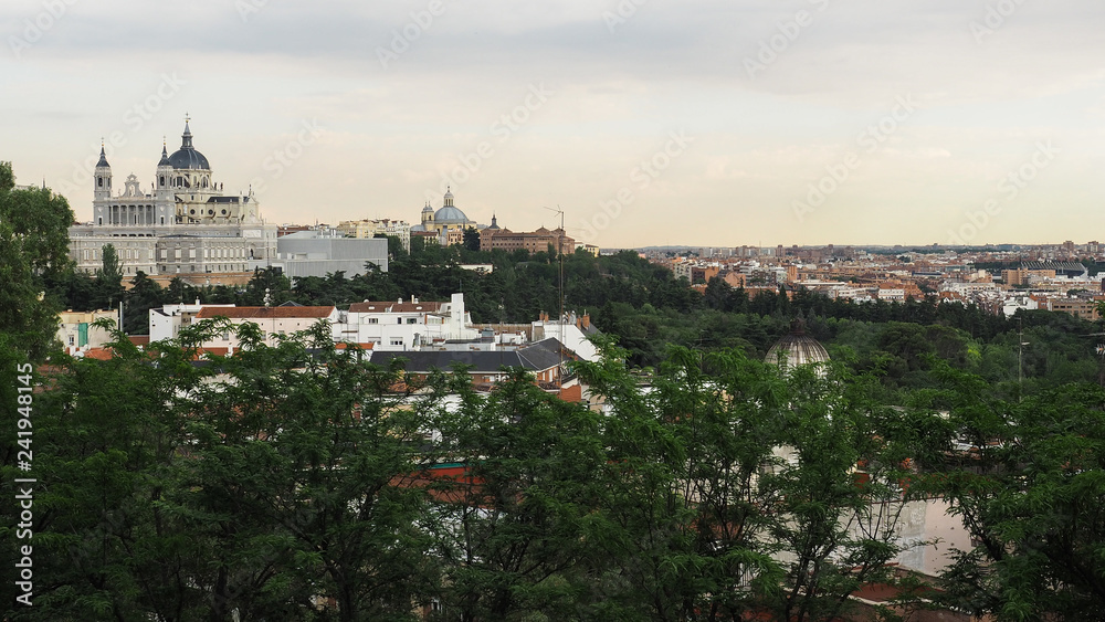 Vista de Madrid con el Palacio Real