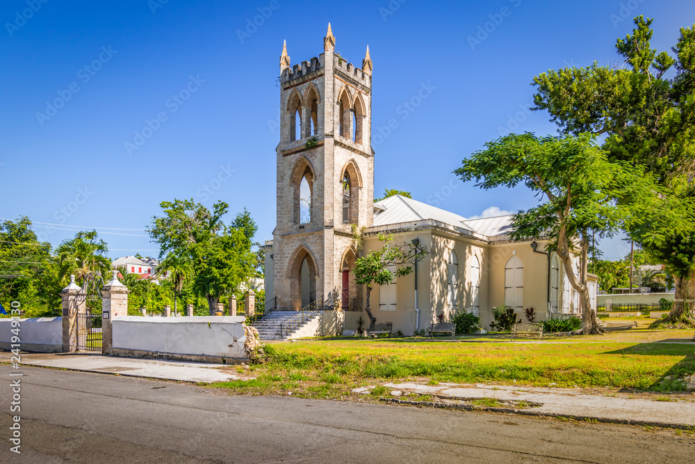Anglican Church in Frederiksted, St Croix, Vigin Islands. 