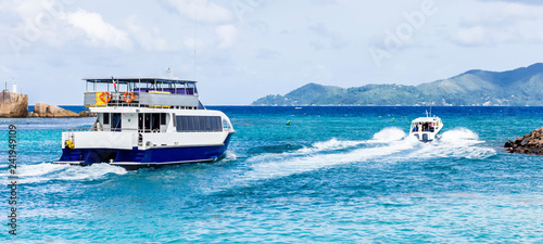 Fotografie Seychelles, ferries inter-îles entre la Digue et Praslin