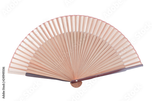 chinese fan isolated on white background