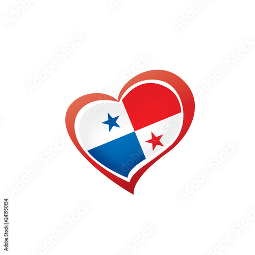 Panama flag, vector illustration on a white background Free Download Panama flag, vector illustration on a white background - GFXLoad