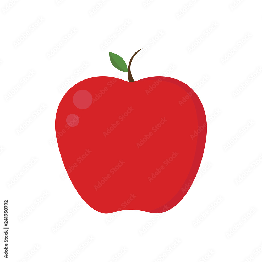 Red apple icon on white background for graphic and web design, Modern simple vector sign. Internet concept. Trendy symbol for website design web button or mobile app Red apple icon on white background for graphic and web design, Modern simple vector sign. Internet concept. Trendy symbol for website design web button or mobile app