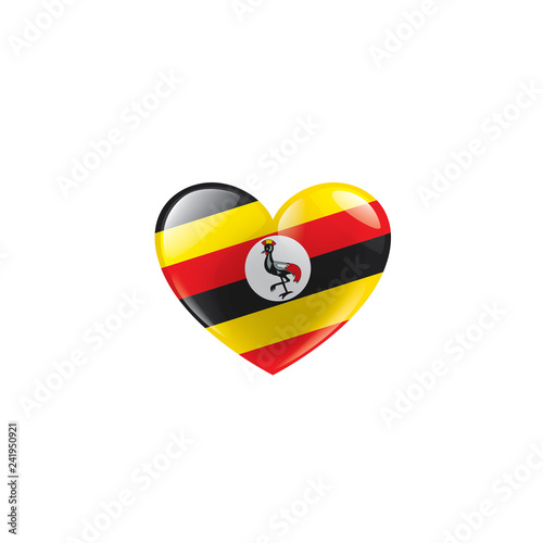 Uganda flag, vector illustration on a white background Free Download Uganda flag, vector illustration on a white background - GFXLoad