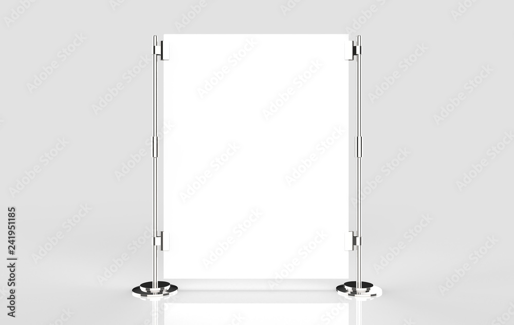 blank roll up banner display raster. 3d illustration blank roll up banner display raster. 3d illustration