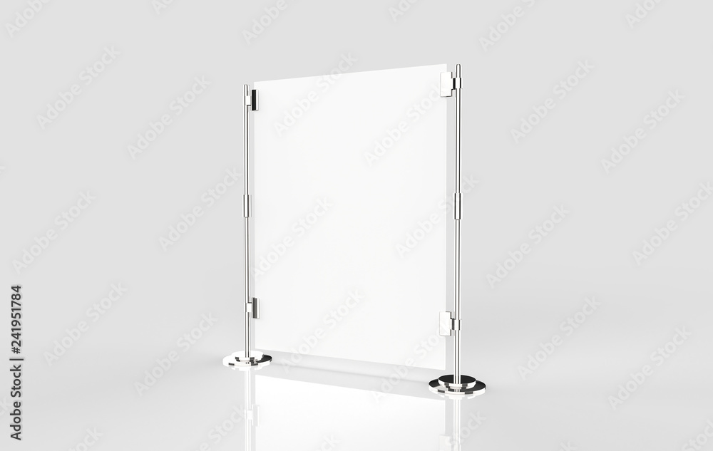 blank roll up banner display raster. 3d illustration blank roll up banner display raster. 3d illustration