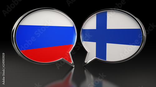 Russia and Finland flags with Speech Bubbles. 3D illustration Free Download Russia and Finland flags with Speech Bubbles. 3D illustration - GFXLoad