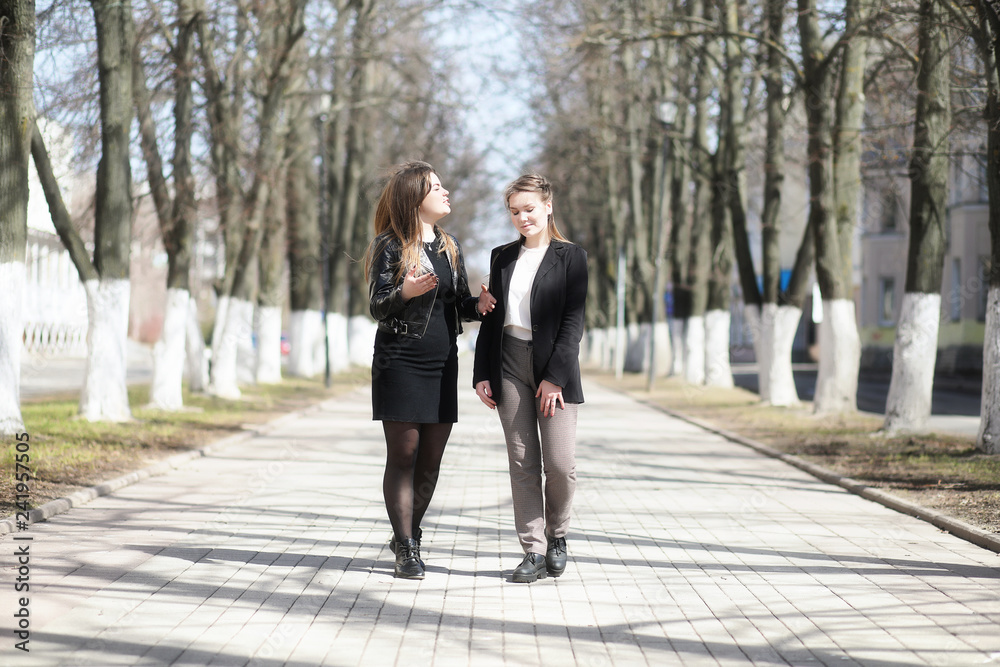 Cute girl in an autumn park Cute girl in an autumn park