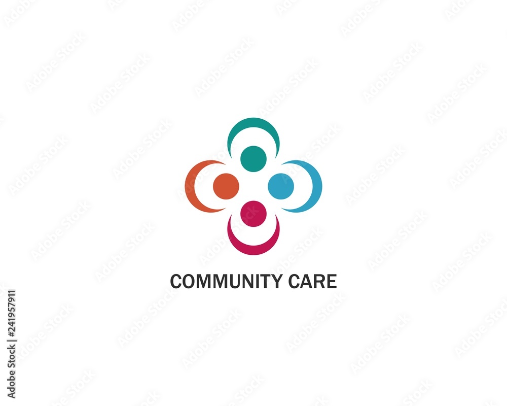 community care Logo template vector icon community care Logo template vector icon