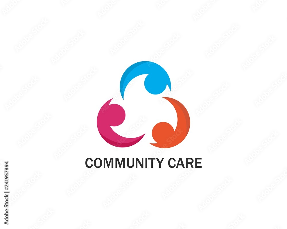 community care Logo template vector icon community care Logo template vector icon