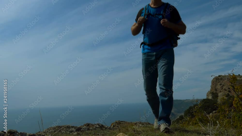 Man leaves the top