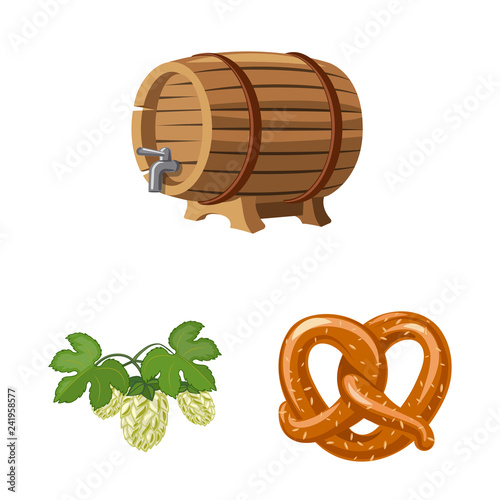 Isolated object of pub and bar symbol. Collection of pub and interior vector icon for stock.