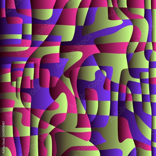 Vector contrasting background of models of different shapes.