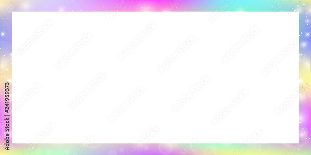 Magic banner with rainbow mesh and copy space.