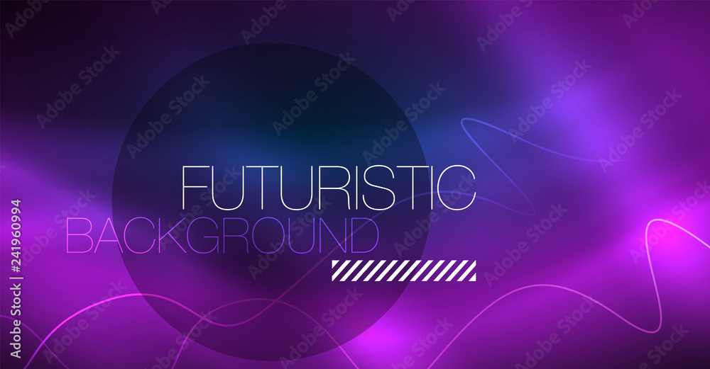 Glowing abstract wave on dark, shiny motion, Christmas and New Year magic space light. Techno abstract background Glowing abstract wave on dark, shiny motion, Christmas and New Year magic space light. Techno abstract background