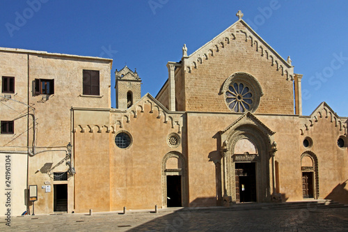 la facciata romanica della Basilica di Santa Caterina d'Alessandria a Galatina (Puglie)