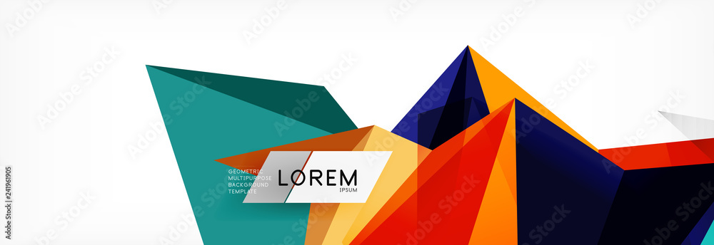 Mosaic triangular low poly style abstract geometric background. Polygonal vector. Abstract white bright technology design. Mosaic triangular low poly style abstract geometric background. Polygonal vector. Abstract white bright technology design.