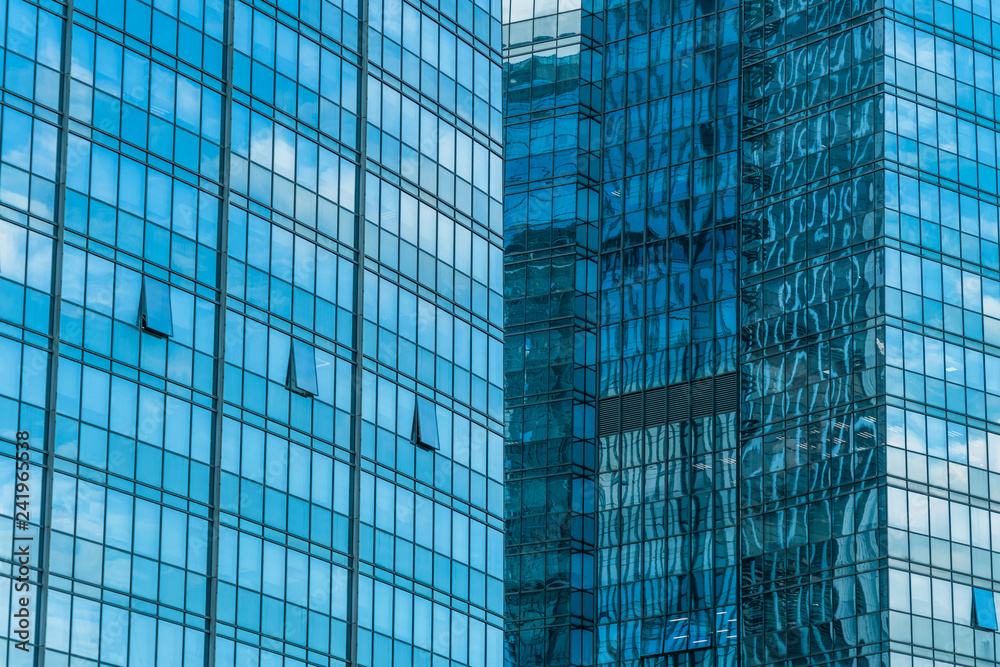 Abstract building. blue glass wall of skyscraper. Abstract building. blue glass wall of skyscraper.
