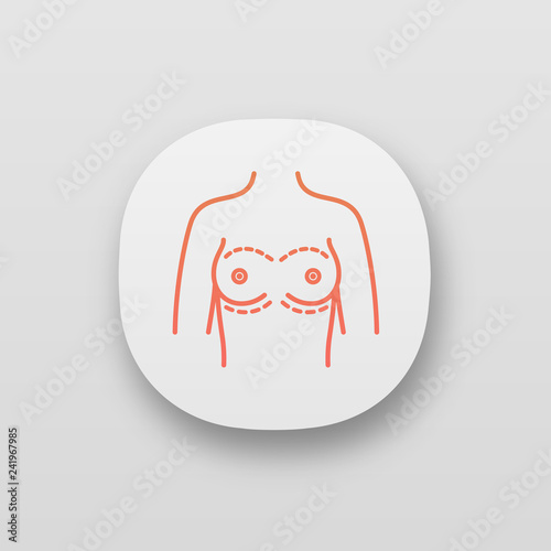 Breast augmentation app icon
