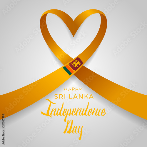 Happy Sri Lanka Independence Day Vector Template Design Illustration